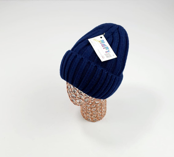 Шапка Март крупновяз. Омега (т.синий)